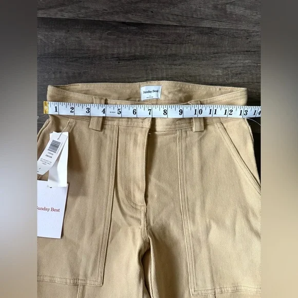 Sunday Best Tan Cargo Pants with Patch Pockets - Picture 4 of 6